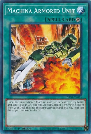 Machina Armored Unit Structure Deck: Mechanized Madness Yu-Gi-Oh! card