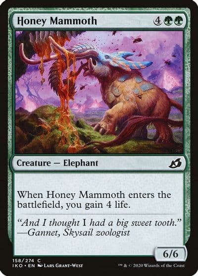 Honey Mammoth Ikoria: Lair of Behemoths Magic card