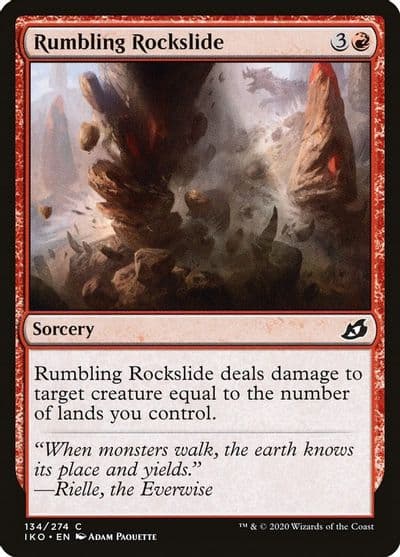 Rumbling Rockslide Ikoria: Lair of Behemoths Magic card