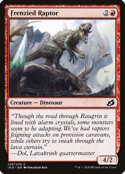 Frenzied Raptor Ikoria: Lair of Behemoths Magic card