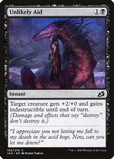 Unlikely Aid Ikoria: Lair of Behemoths Magic card