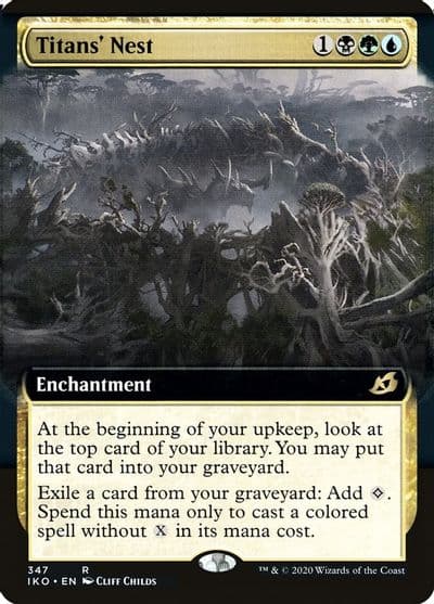 Titans Nest Extended Art Ikoria: Lair of Behemoths Magic card