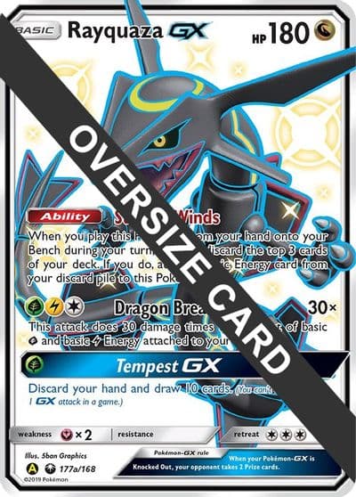 Rayquaza GX - 177a/168 Jumbo Cards Pokemon card
