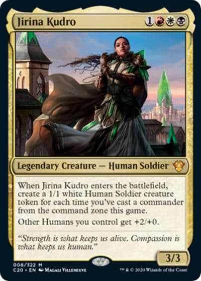 Jirina Kudro Commander 2020 Oversize Cards Magic card