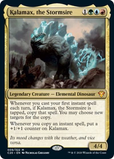 Kalamax the Stormsire Commander 2020 Oversize Cards Magic card