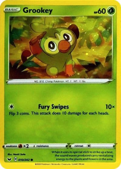 Grookey (Cosmos Holo) Blister Exclusives Pokemon card