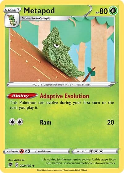 Metapod SWSH02: Rebel Clash Pokemon card