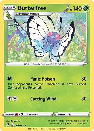 Butterfree SWSH02: Rebel Clash Pokemon card