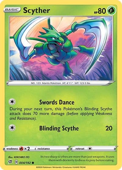 Scyther SWSH02: Rebel Clash Pokemon card