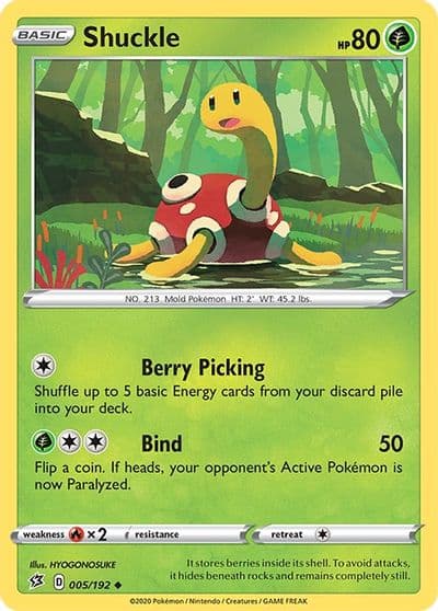 Shuckle SWSH02: Rebel Clash Pokemon card