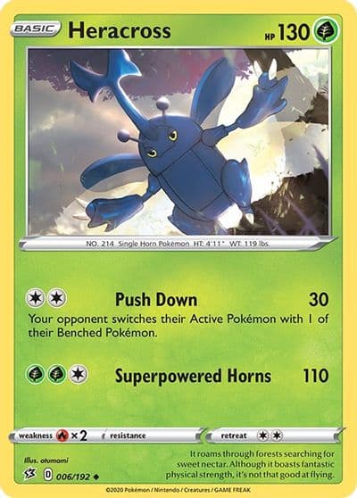 Heracross SWSH02: Rebel Clash Pokemon card