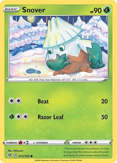 Snover SWSH02: Rebel Clash Pokemon card