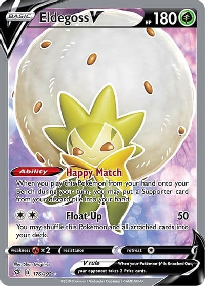 Eldegoss V (Full Art) SWSH02: Rebel Clash Pokemon card