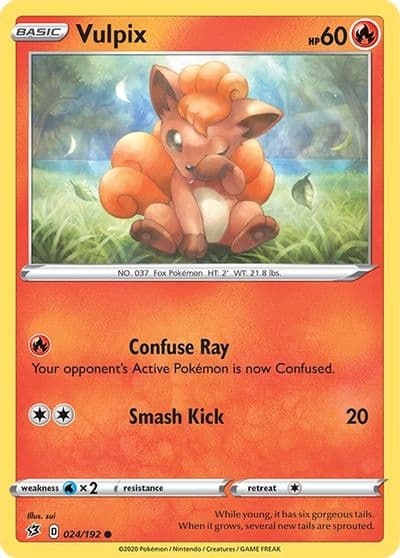 Vulpix SWSH02: Rebel Clash Pokemon card