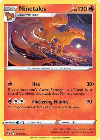 Ninetales SWSH02: Rebel Clash Pokemon card