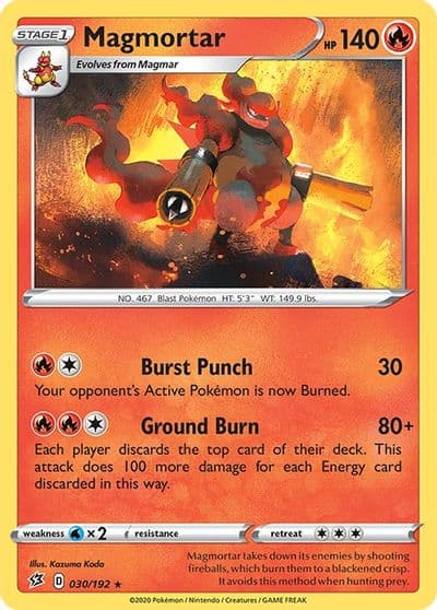 Magmortar SWSH02: Rebel Clash Pokemon card
