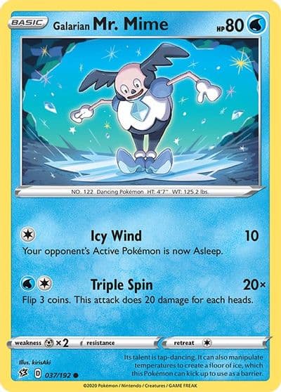 Galarian Mr. Mime SWSH02: Rebel Clash Pokemon card