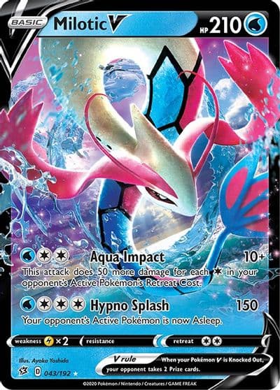 Milotic V SWSH02: Rebel Clash Pokemon card