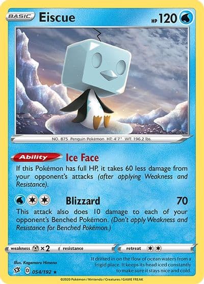 Eiscue SWSH02: Rebel Clash Pokemon card