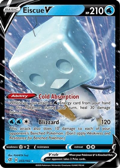 Eiscue V SWSH02: Rebel Clash Pokemon card