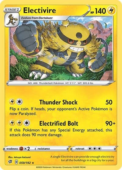 Electivire SWSH02: Rebel Clash Pokemon card