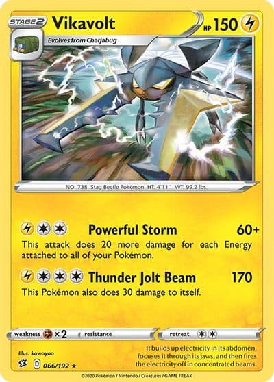 Vikavolt SWSH02: Rebel Clash Pokemon card