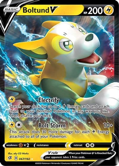 Boltund V SWSH02: Rebel Clash Pokemon card