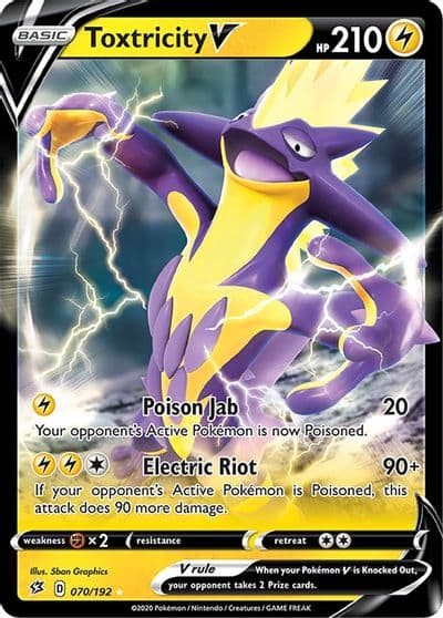 Toxtricity V SWSH02: Rebel Clash Pokemon card