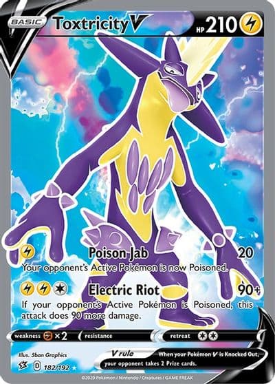 Toxtricity V (Full Art) SWSH02: Rebel Clash Pokemon card