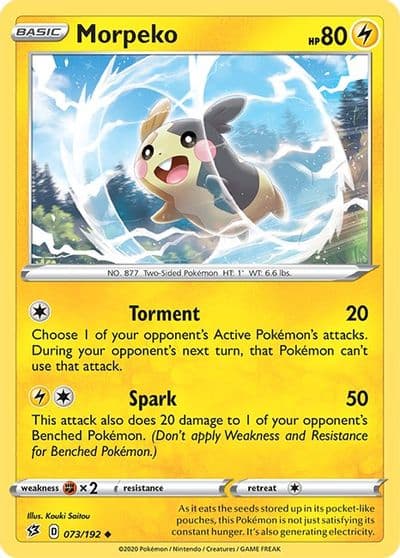 Morpeko SWSH02: Rebel Clash Pokemon card