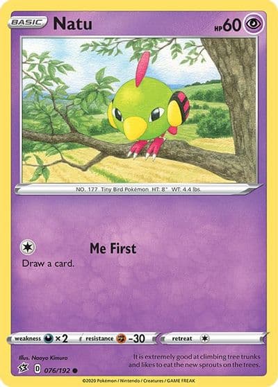 Natu SWSH02: Rebel Clash Pokemon card