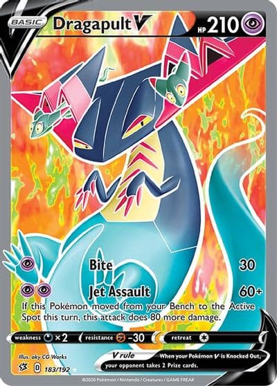 Dragapult V (Full Art) SWSH02: Rebel Clash Pokemon card