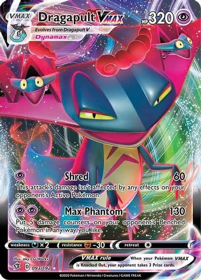 Dragapult VMAX SWSH02: Rebel Clash Pokemon card
