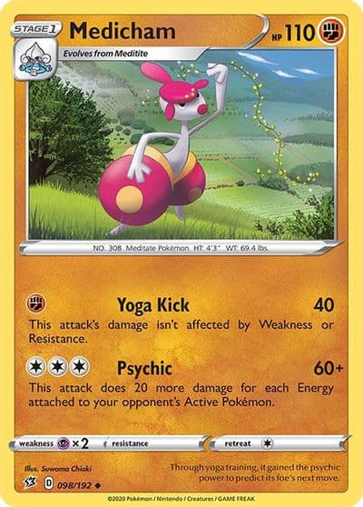 Medicham SWSH02: Rebel Clash Pokemon card