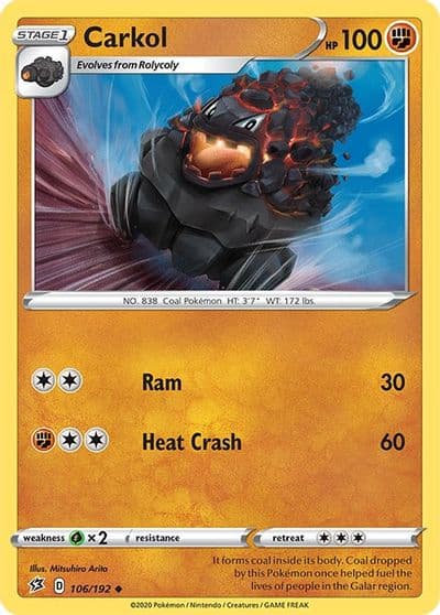 Carkol SWSH02: Rebel Clash Pokemon card