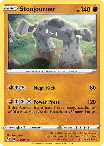 Stonjourner SWSH02: Rebel Clash Pokemon card
