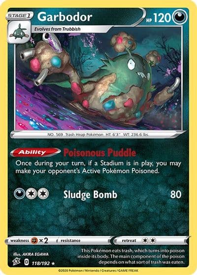 Garbodor SWSH02: Rebel Clash Pokemon card