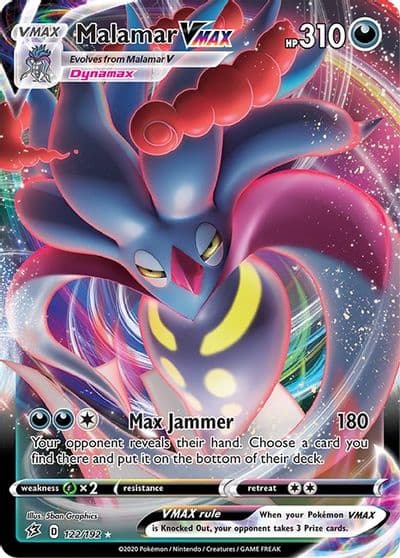 Malamar VMAX SWSH02: Rebel Clash Pokemon card