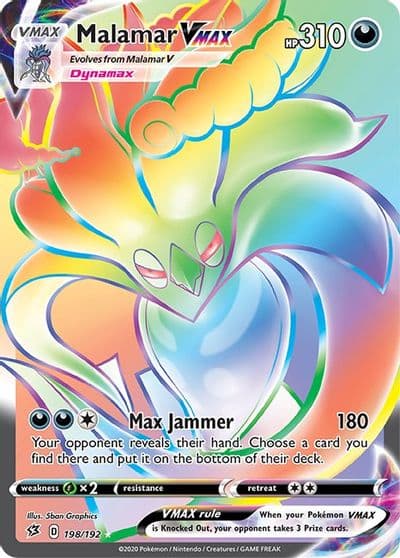 Malamar VMAX (Secret) SWSH02: Rebel Clash Pokemon card