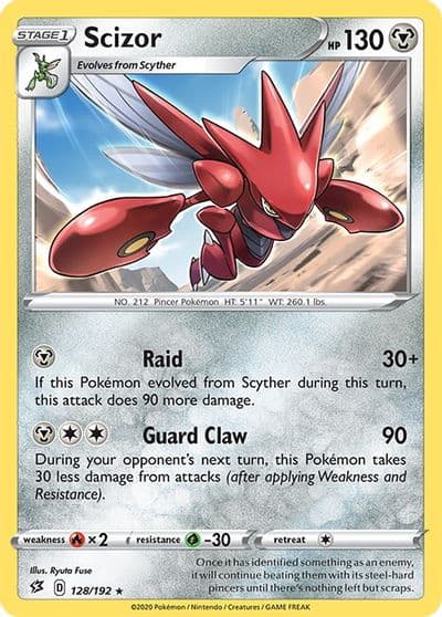 Scizor SWSH02: Rebel Clash Pokemon card