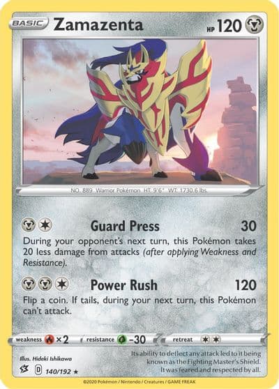 Zamazenta (Cracked Ice Holo) Deck Exclusives Pokemon card