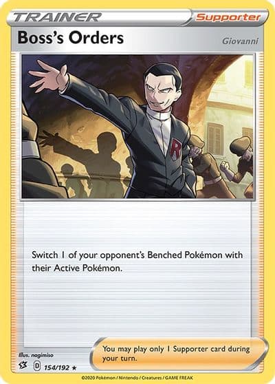 Boss's Orders SWSH02: Rebel Clash Pokemon card