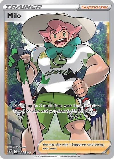 Milo (Full Art) SWSH02: Rebel Clash Pokemon card