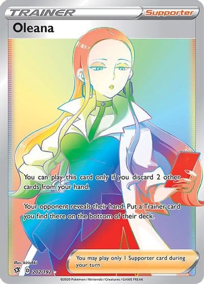 Oleana (Secret) SWSH02: Rebel Clash Pokemon card