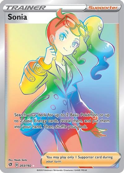 Sonia (Secret) SWSH02: Rebel Clash Pokemon card