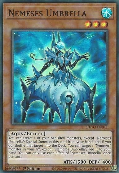 Nemeses Umbrella Eternity Code Yu-Gi-Oh! card