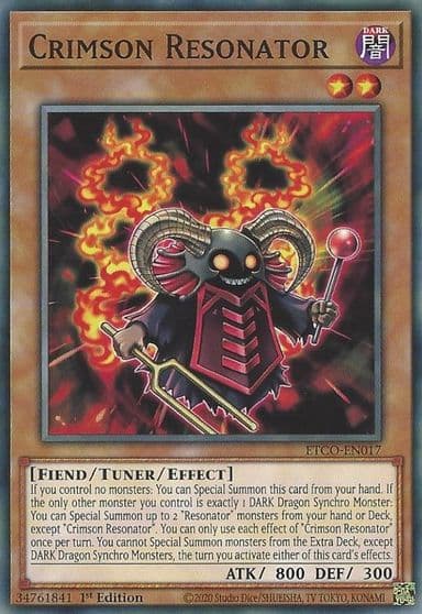Crimson Resonator Eternity Code Yu-Gi-Oh! card