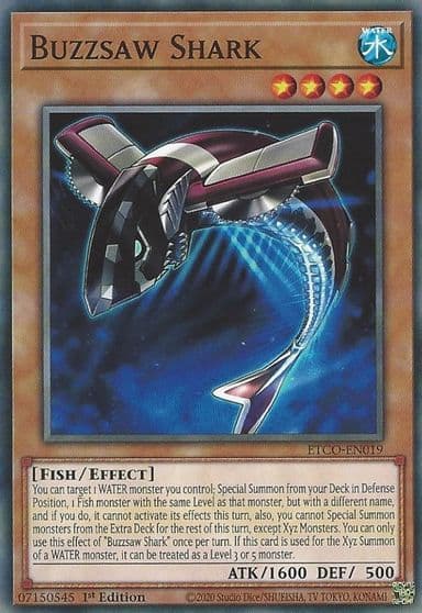 Buzzsaw Shark Eternity Code Yu-Gi-Oh! card