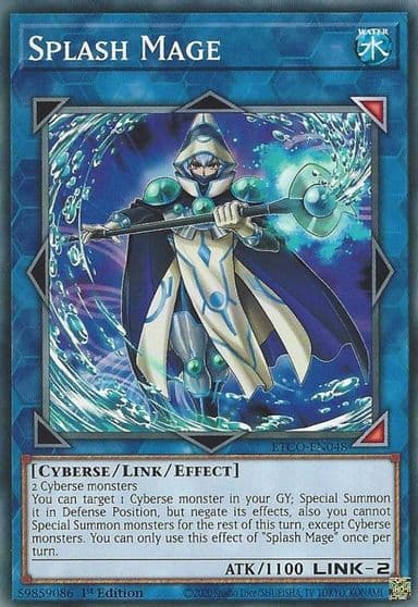 Splash Mage Eternity Code Yu-Gi-Oh! card