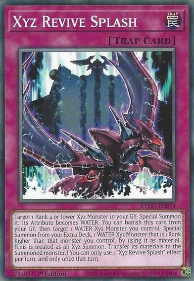 Xyz Revive Splash Eternity Code Yu-Gi-Oh! card